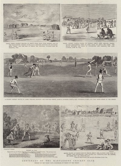 Centenary of the Marylebone Cricket Club by Francis Hayman