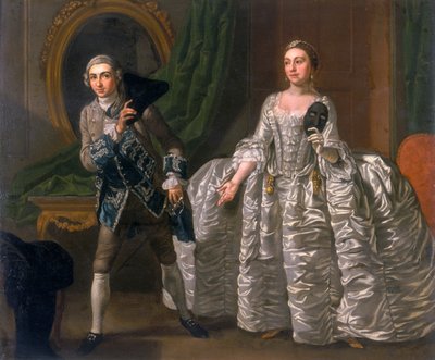 David Garrick and Hannah Pritchard in a Scene from The Suspicious Husband by Francis Hayman