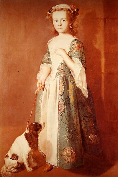 Little Girl with a Dog by Francis Hayman