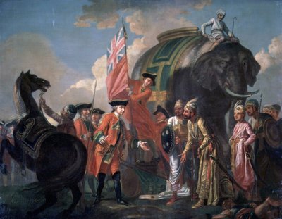 Lord Clive Meeting with Mir Jafar after the Battle of Plassey by Francis Hayman