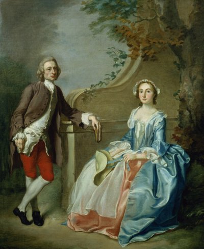 Portrait of a Gentleman and His Wife by Francis Hayman