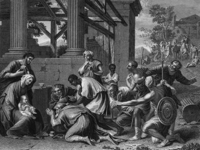They Presented Him with Gifts, Gold, and Frankincense and Myrrh by Francis Holl