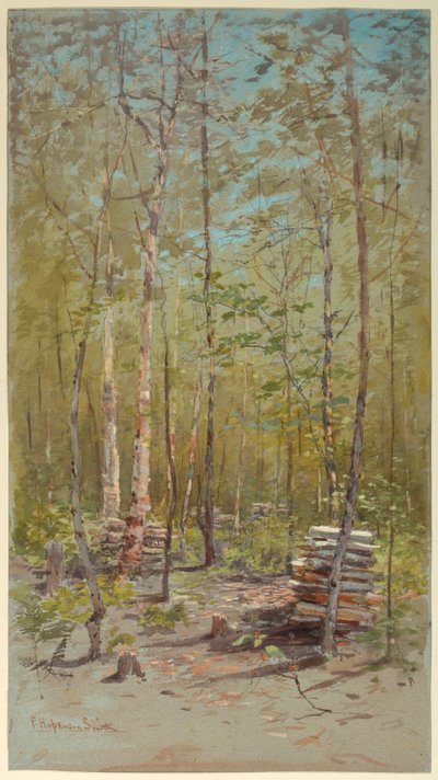 Birch Trees by Francis Hopkinson Smith