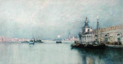 Moonrise on the Grand Canal by Francis Hopkinson Smith