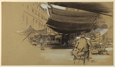 The Awnings of the Fruit Market by Francis Hopkinson Smith