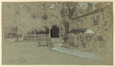 The Old Hopkinson House, Bordentown, NJ by Francis Hopkinson Smith