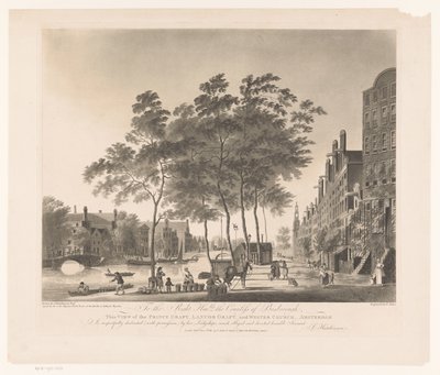 View of the Prinsengracht and Westerkerk in Amsterdam by Francis Jukes