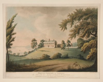 Mount Vernon in Virginia / The Seat of the Late Lieutenant General George Washington by Francis Jukes
