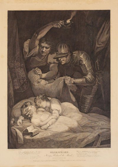 The Murder of Edward V and His Younger Brother, the Duke of York. From William Shakespeare