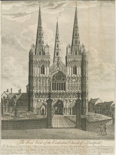 Lichfield Cathedral - West Front by Francis Perry