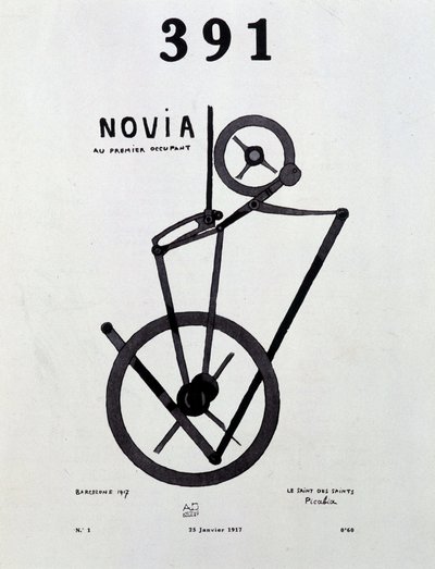 Cover of the Magazine “391” No. 1 by Francis Picabia