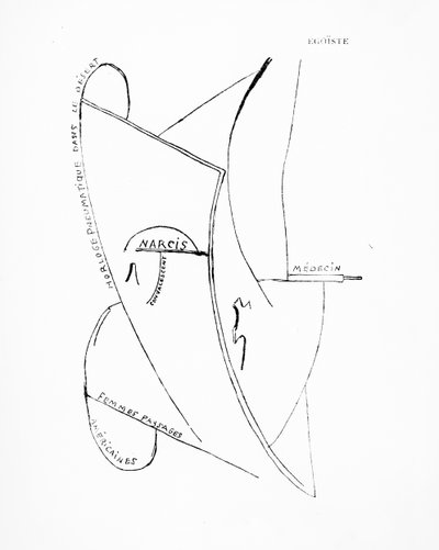 Poems and Drawings of the Girl Born Without a Mother, no.19 by Francis Picabia