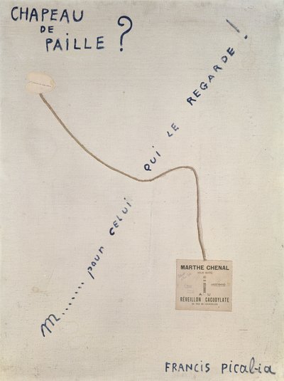 Straw Hat? by Francis Picabia