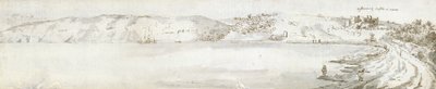 Oystermouth Castle, c.1678 by Francis Place
