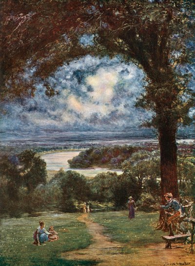 The Thames at Richmond from the Terrace by Francis S. Walker