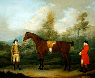 Huntsman with His Horse and Groom by Francis Sartorius