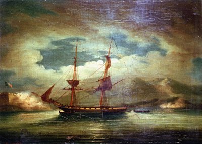 The French ship “Le Curieux”, in Martinique, February 3 by Francis Sartorius