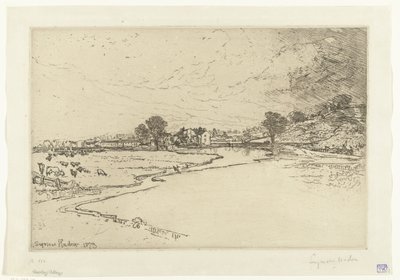 Sawley Abbey by Francis Seymour Haden (Sir) (signed by artist)