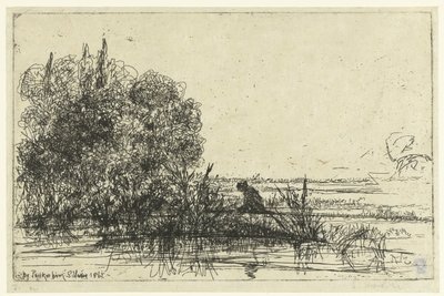 Twickenham on the Thames by Francis Seymour Haden (Sir) (signed by artist)