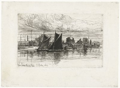West London Rowing Club by Francis Seymour Haden (Sir) (signed by artist)