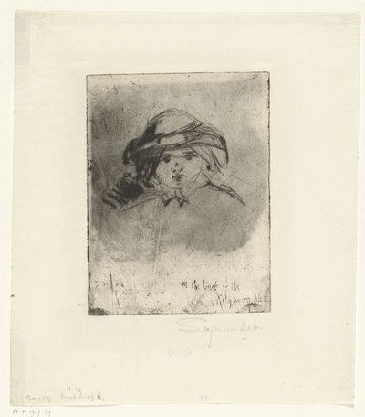 Head of a Girl by Francis Seymour Haden (Sir)