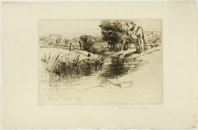 A Backwater by Francis Seymour Haden