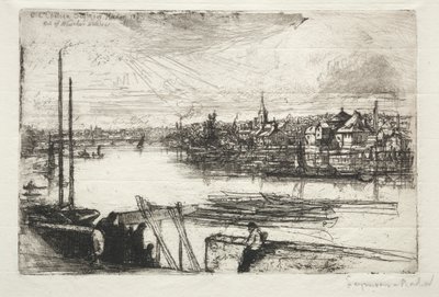 Battersea Reach, 1843 by Francis Seymour Haden