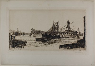 Breaking Up of the Agamemnon, No. II by Francis Seymour Haden