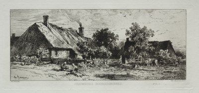 Burgundian Cottages by Francis Seymour Haden