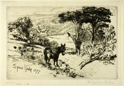 Challow Farm by Francis Seymour Haden