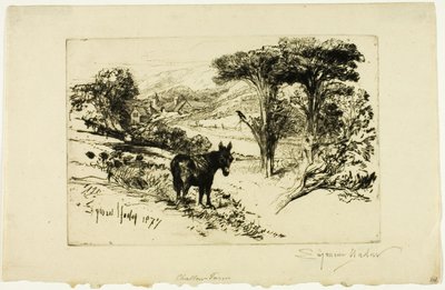 Challow Farm by Francis Seymour Haden