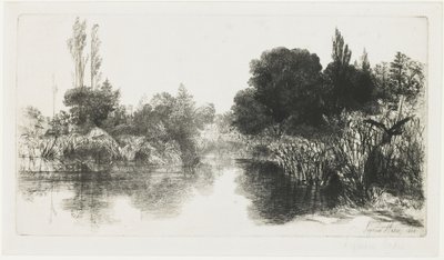 Shere Mill Pond (The Larger Plate), 1860 by Francis Seymour Haden