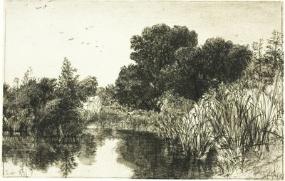 Shere Mill Pond, No. II (Large Plate) by Francis Seymour Haden