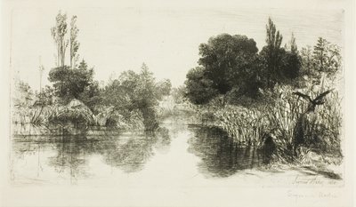 Shere Mill Pond, No. II (large plate) by Francis Seymour Haden