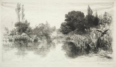 Shere Mill Pond (The Larger Plate) by Francis Seymour Haden