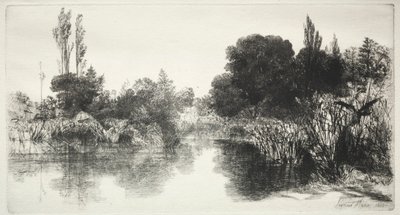 Shere Mill Pond The Larger Plate by Francis Seymour Haden