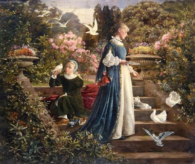 Feeding the Doves by Francis Sydney Muschamp
