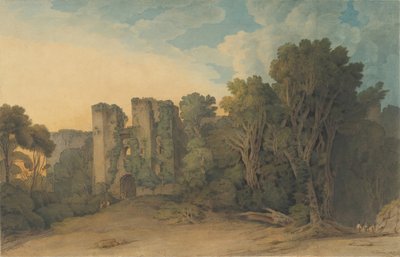 Berry Pomeroy Castle in the County of Devon by Francis Towne