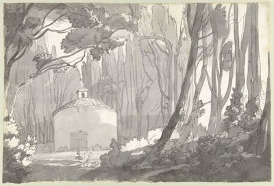 In the Park of the Villa Mondragone in Frascati by Francis Towne