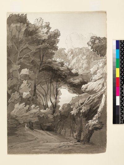 A Wooded Landscape by Francis Towne
