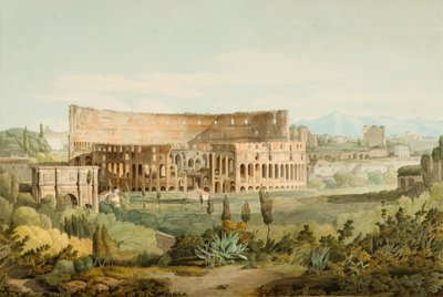The Colosseum from the Caelian Hills, 1799 by Francis Towne