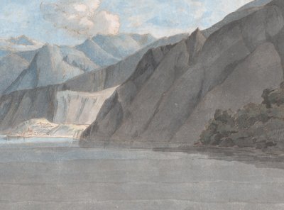 View of Lake Como with Monte Leoni by Francis Towne