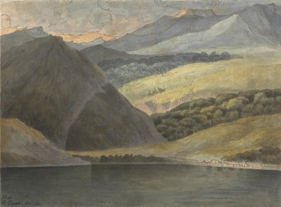 View on Lake Maggiore at Evening, 1781 by Francis Towne