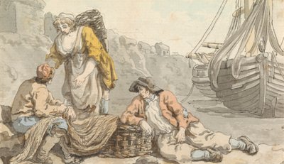 Fisherfolk with Baskets and Nets by Francis Wheatley
