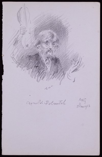 Portrait of Arnold Dolmetsch by Francis Wilfred Lawson