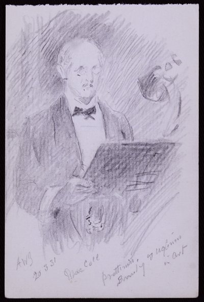 Portrait of DS MacColl by Francis Wilfred Lawson