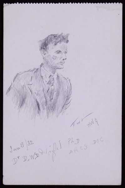 Portrait of Dr. DWD Wright by Francis Wilfred Lawson