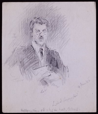 Portrait of Earl of Crawford & Balcarres by Francis Wilfred Lawson