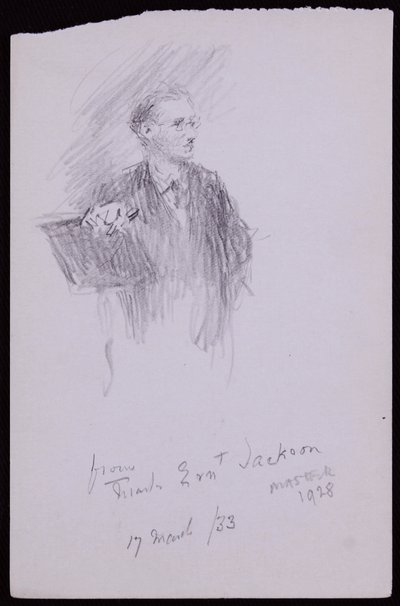 Portrait of Ernest Jackson by Francis Wilfred Lawson