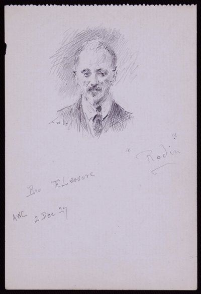 Portrait of Frederick Lessore by Francis Wilfred Lawson